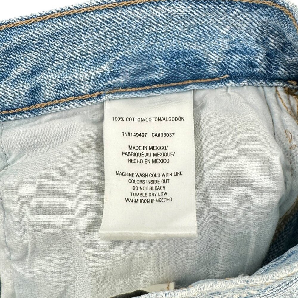 Favorite Daughter Light Wash Straight Leg High Rise Distressed Jeans sz 24 - Picture 7 of 8